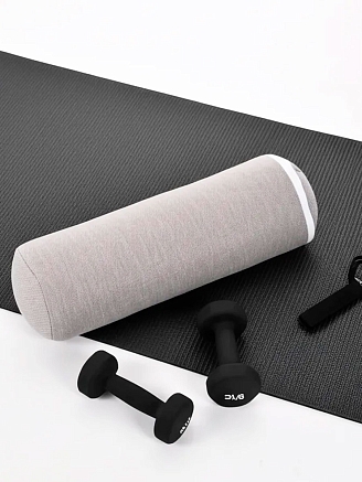 Валик для Йоги с гречневой лузгой / Серый