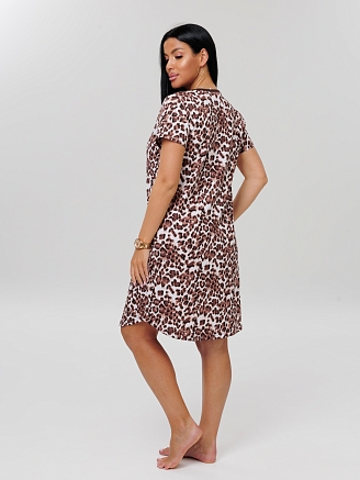 Женская туника Т-217(К) / Коричневый (леопард)