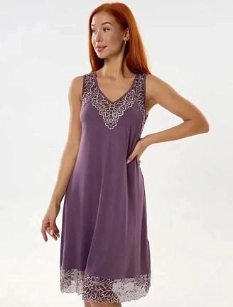 Женская сорочка Элен / Сиреневый