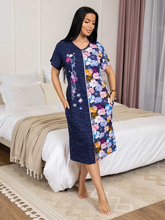 Женский халат мод.2019/3 / Синий