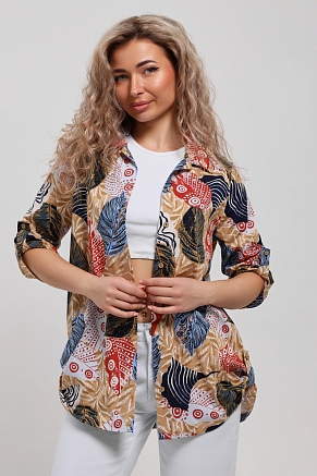 Женская рубашка 53036 / голубой