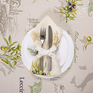 Набор столового белья рогожка / Оливия