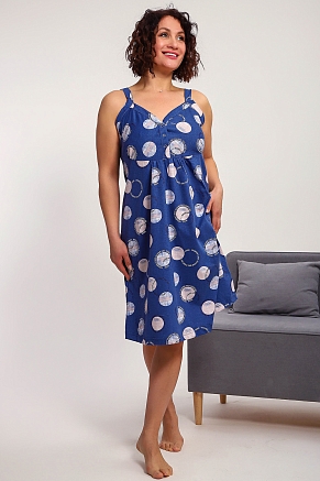 Женская ночная сорочка 88136 / индиго