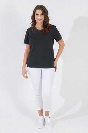 Женская футболка Базис-4 / графитовый