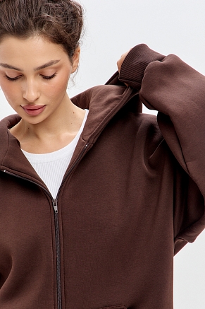 Женская толстовка Сова / Шоколад