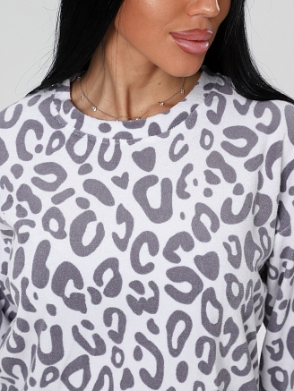 Женский костюм К-82(М) / Серый (леопард)