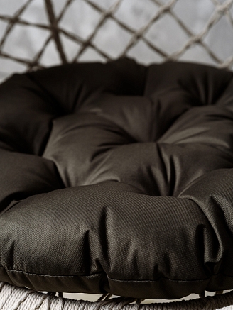 Круглая подушка для подвесных качелей (оксфорд) / Черный