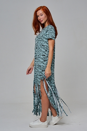 Платье женское 7480/1 / буквы на ментоле