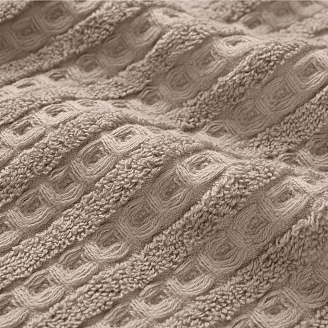 Махровое полотенце "Verossa" Pique texture / кофе