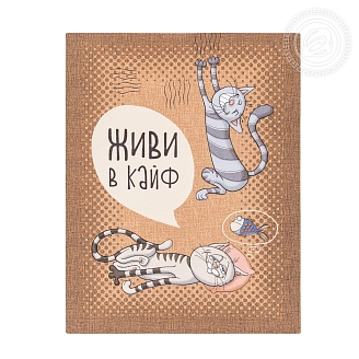 Полотенце рогожка набивное / №1556