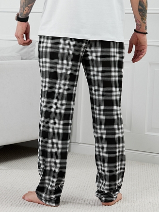 Мужские брюки Тор-1.1 / клетка черная