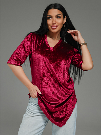 Женская футболка Мия / Бордо