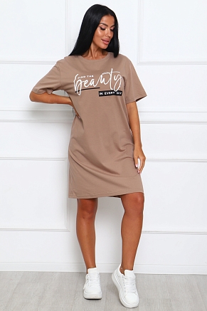 Женская туника 29546 / бежевый