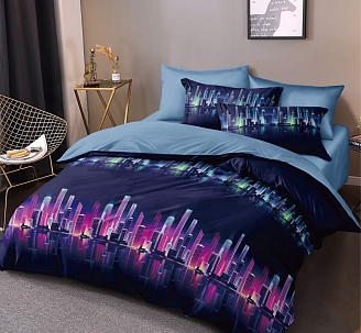 Постельное белье поплин Эксклюзив (молния) / Найт