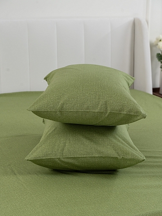 Постельное белье поплин Иваново (без пододеяльника) / Олива