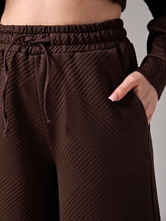 Женский костюм "Жаккард" 2450-Жак / Шоколадный