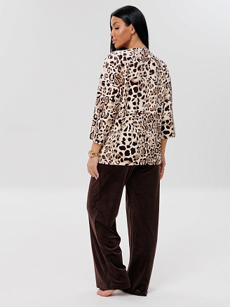 Женский костюм К-212(В) / Бежевый (леопард)