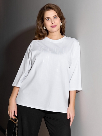 Женская футболка Майна-1 Ф-127 / белый