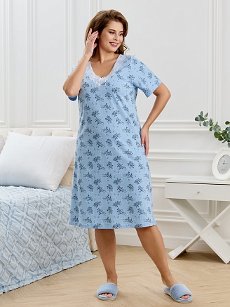 Женская ночная сорочка Канна-1 / голубой
