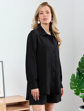 Женская рубашка Сиеста-5 / чёрный