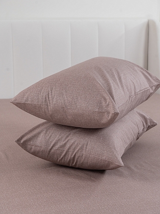 Постельное белье поплин Иваново (без пододеяльника) / Капучино