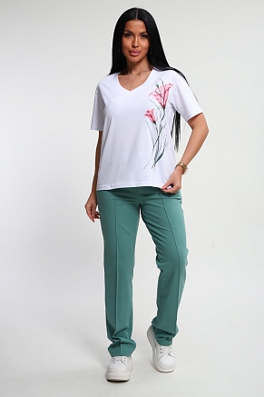 Женский костюм 74724 / изумрудный