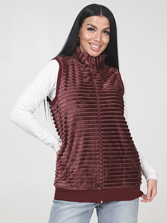 Женский жилет велсофт ЖВ-427 / Корица