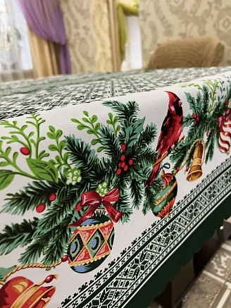 Скатерть рогожка / Новогодняя (в ассортименте)
