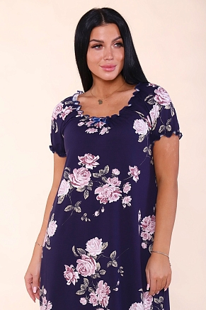 Женская сорочка 916 / Темно-синий