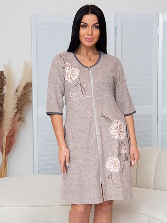 Женский халат Х-86-01(М) / Бежевый