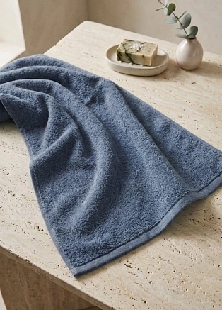 Полотенце махровое Туркмения без бордюра / Серый