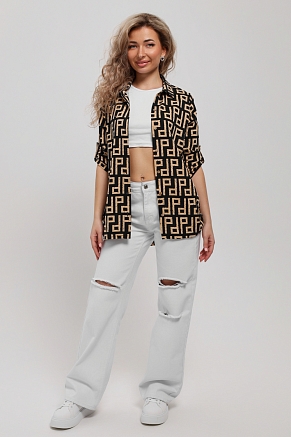 Женская рубашка 53029 / темно-синий