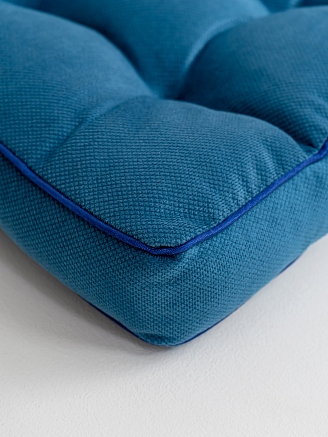 Подушка на стул с бортом / Морская волна