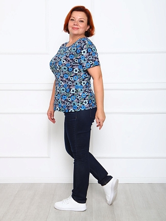 Женская футболка Оранжерея / Голубой