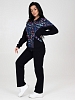 Женский костюм с брюками КФ-215 / Темно-синий, фэшн/fashion №2