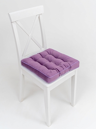 Подушка на стул с бортом / Сиреневый