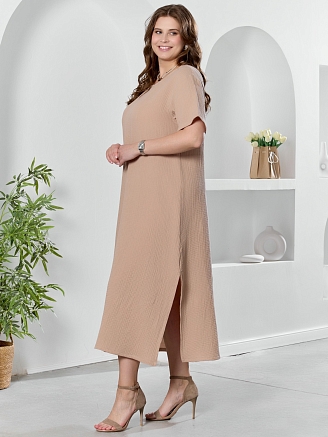 Женское платье Вуаль-1 / бежевый