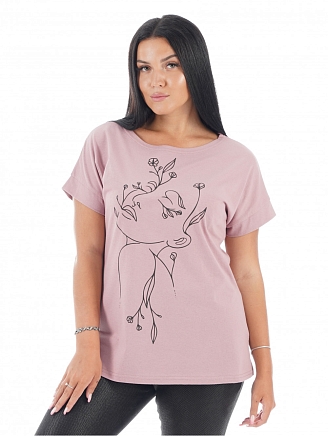 Женская футболка Ариадна / Сухая роза