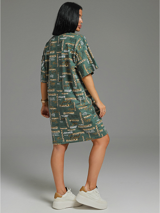 Женское платье-футболка Вега / Хаки