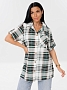 Женская туника Т-221(К) / Коричневый (клетка)