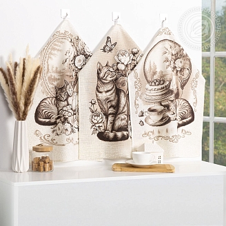 Набор полотенец рогожка / Ностальгия