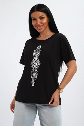 Женская футболка 85668 / черный