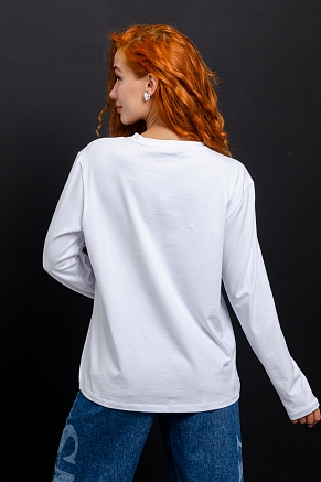 Набор футболок 14403/1 с дл.рукавом / белый+черный