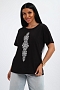 Женская футболка 85668 / черный