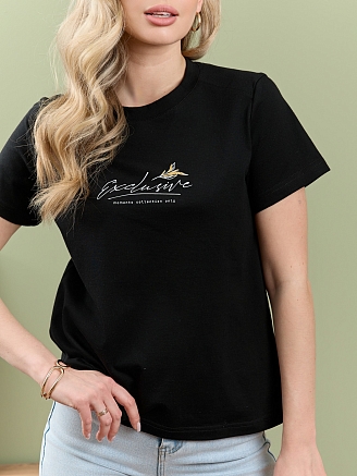 Женская футболка Дзен / чёрный