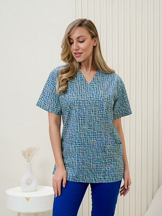 Рубашка медицинская женская М-201-13367 Поплин