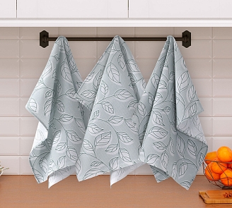 Набор вафельных полотенец 3 шт. / Легкий лепесток 2