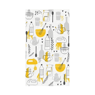 Набор вафельных полотенец "Самойловский Текстиль" Посуда / 2 шт.