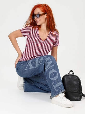 Женская футболка Лимона / Бордовый