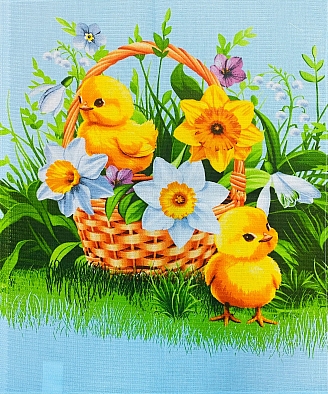 Полотенце кухонное вафельное купон / Пасха (в ассортименте)